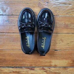 Childrens patent loafers